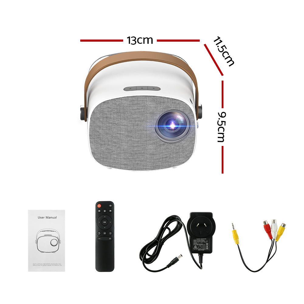 Devanti Mini Video Projector Wifi USB HDMI Portable Home Projector