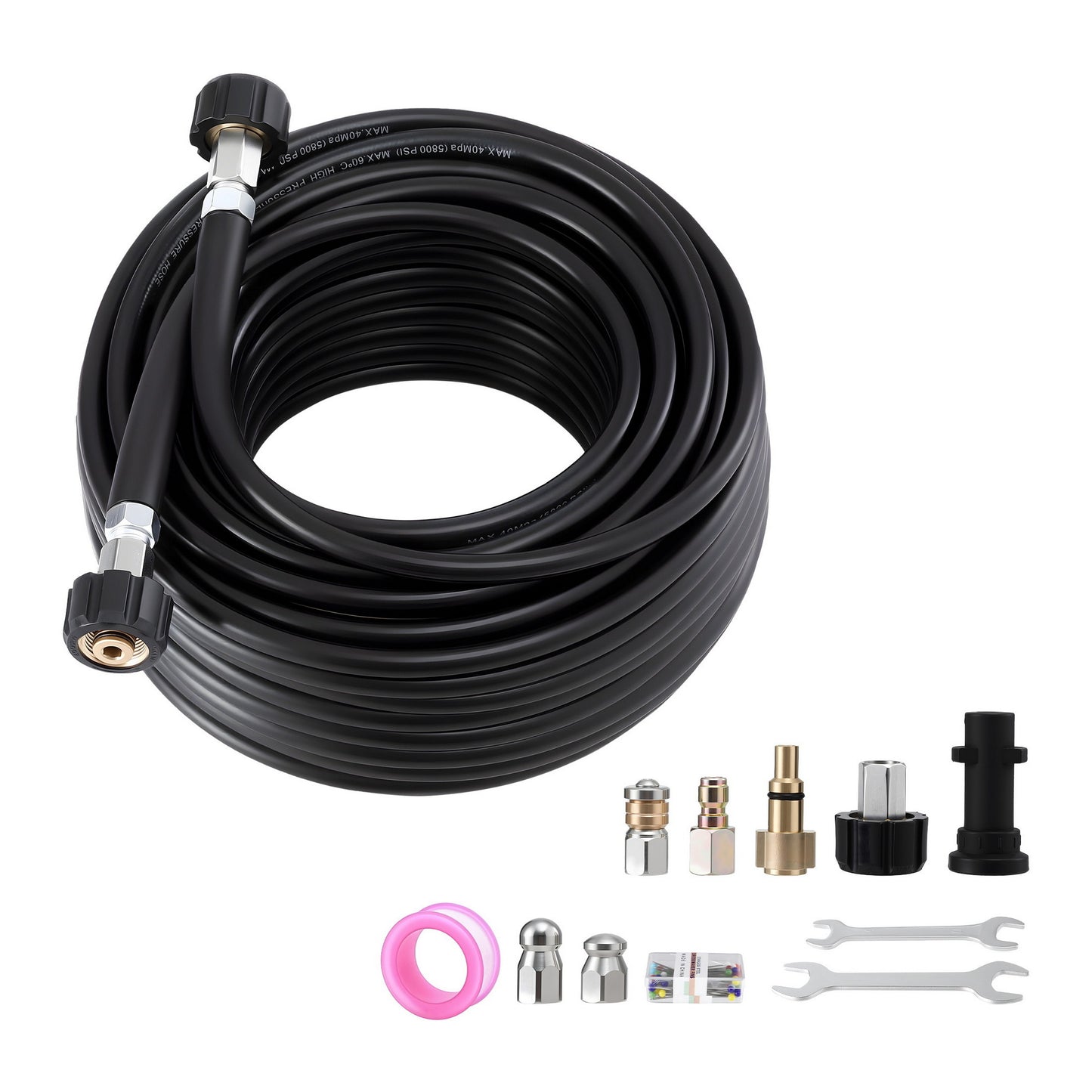 Giantz Pressure Washer Hose 30M 5800PSI Power Replacement Extension 1/4''