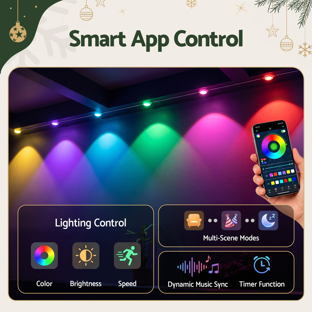 30M Christmas Permanent Outdoor Lights Smart Eaves