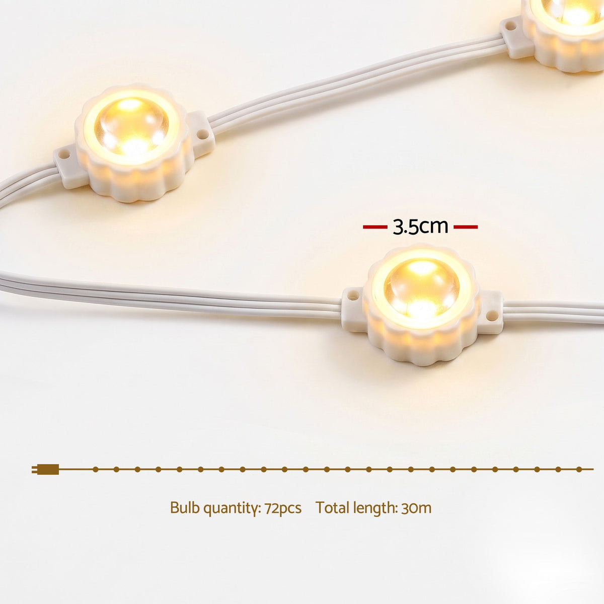30M Christmas Permanent Outdoor Lights Smart Eaves